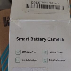Hawkray Smart Battery Camera with HD Video NWT